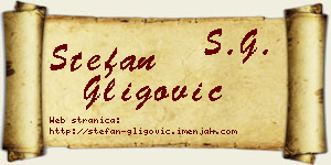 Stefan Gligović vizit kartica